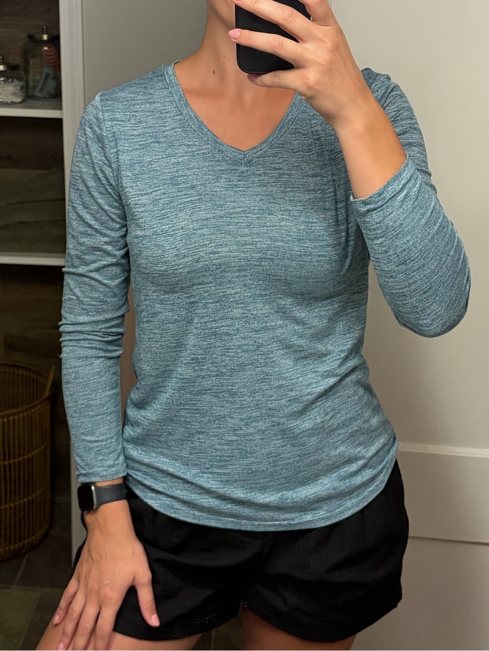 Lightweight blue top